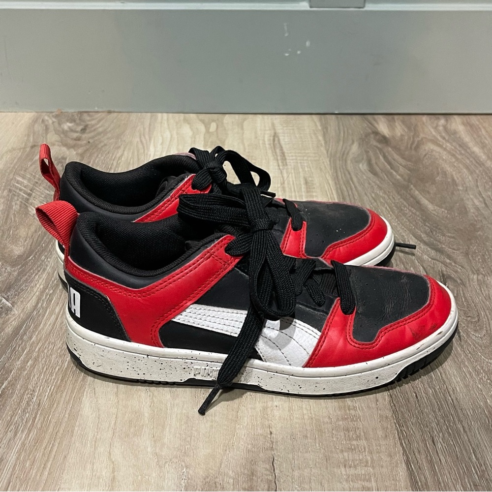 Puma Red and Black Sneakers Athletic Style